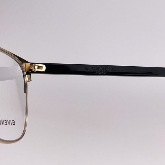 Givenchy Eyeglasses GV0076 2M2 Black Gold Rectangle Metal Women - Picture 7 of 10